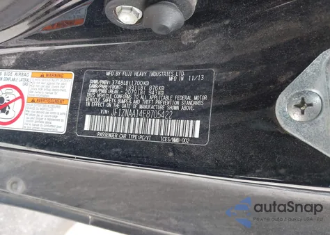 2014 Scion Fr-S из США, поврежденный, VIN JF1ZNAA14E8705422